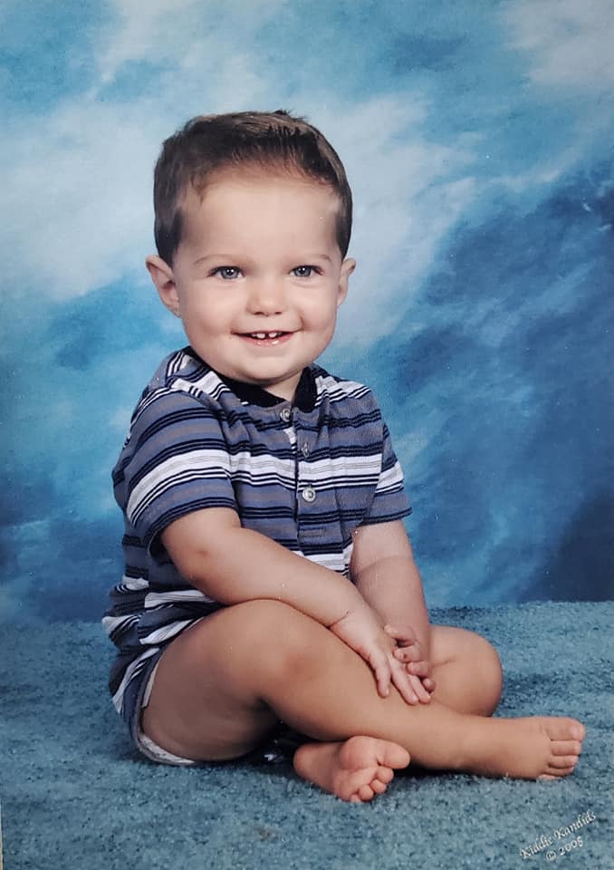 Vance Algeria as a baby